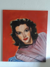 ein Frauportrait im 50iger Jahre Stil